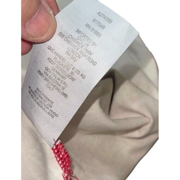 DENIM & COMPANY Women's XXS Red Floral Stretch Fabric Top - Picture 11 of 11